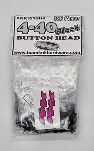 4-40 Button Head Black Oxide Bulk Bag (325 pcs) KNKBH440BO