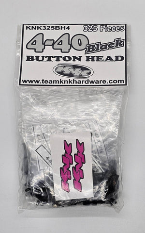 4-40 Button Head Black Oxide Bulk Bag (325 pcs) KNKBH440BO
