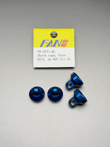 Rc 10 Blue Shock Caps 4pcs  FR-0071B
