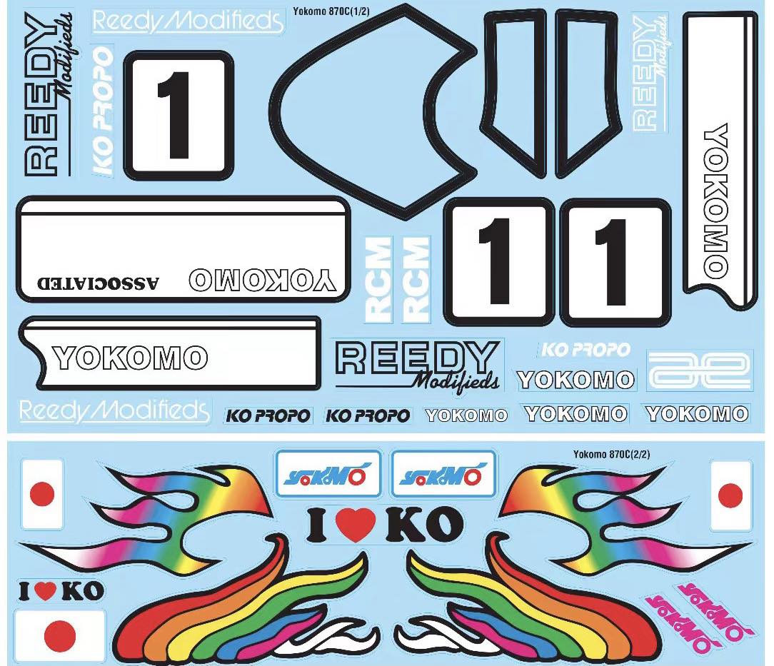 Yokomo Decal set