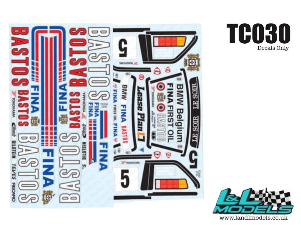 BMW E30 Bastos Decal Set