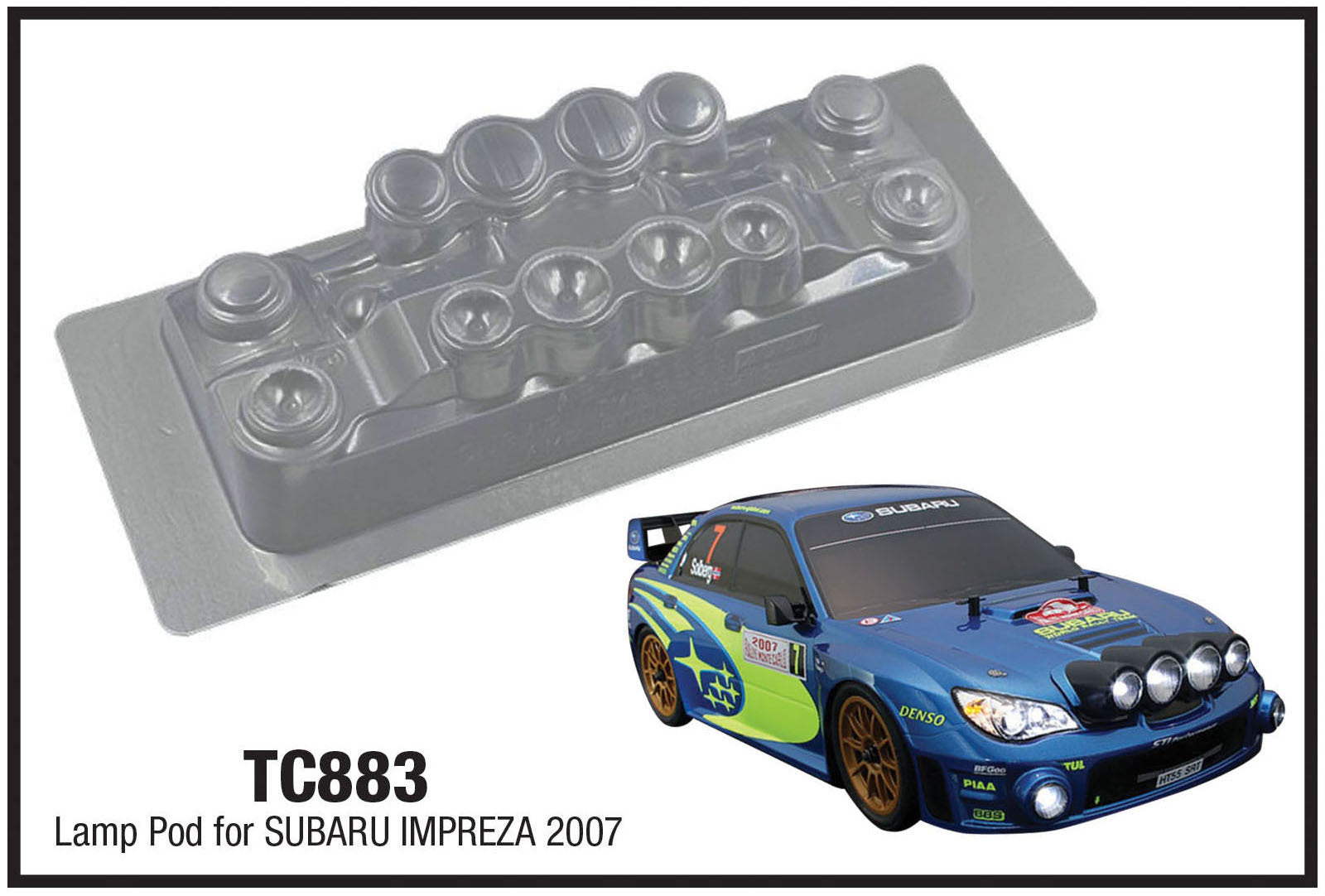 TC883 Lamp Pod Set Tamiya TT01 TT02 XV01 XV02 Rally Body