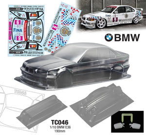 Tc046 BMW E36 FINA Tamiya TT01 TT02 190mm x 257mm
