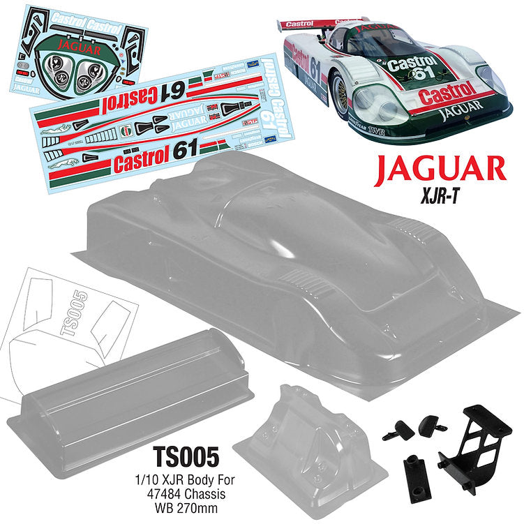 TAMIYA JAGUAR XJR-12 完成ボディ Rc Jaguar X Jr-12 Daytona Finished Body / Tamiya USA