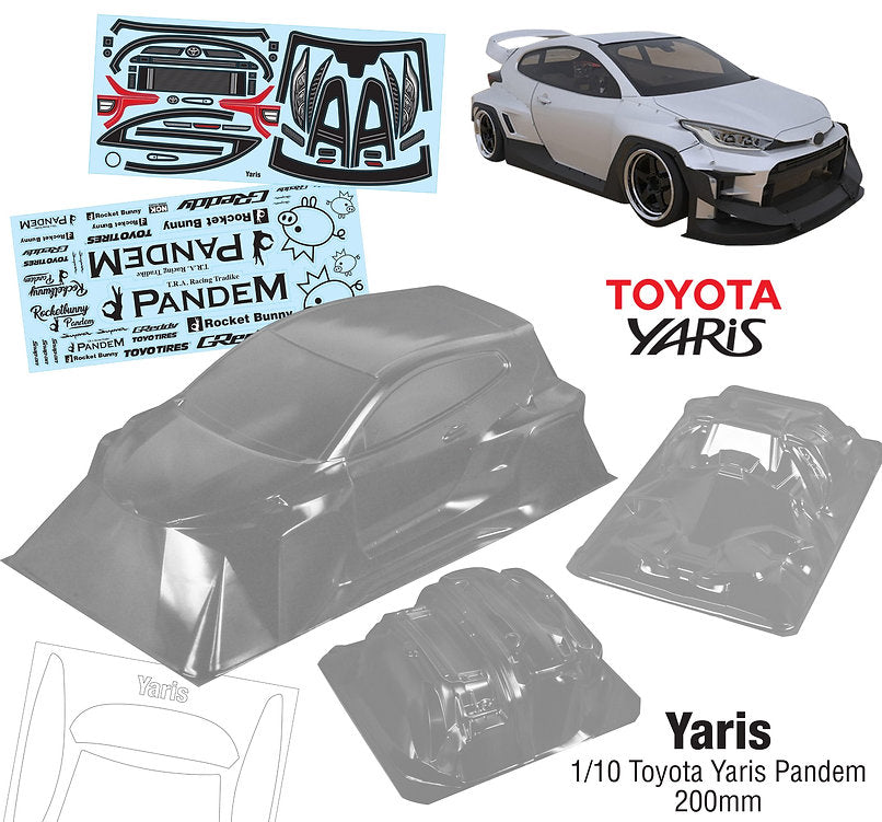 Yaris 1/10 Toyota Yaris Pandem, 200mm
