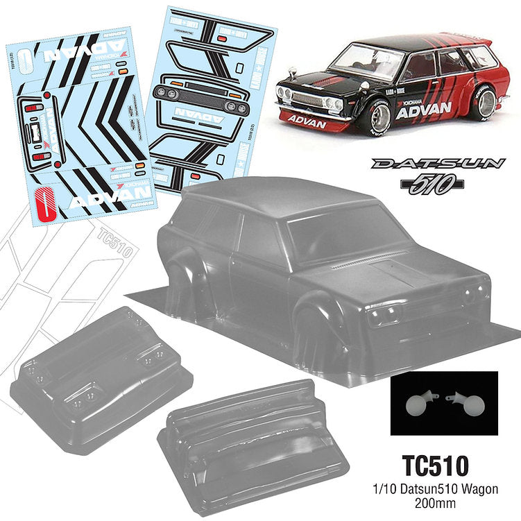 TC510 1 10 Datsun 510 Wagon 257 200mm ADVAN L L models