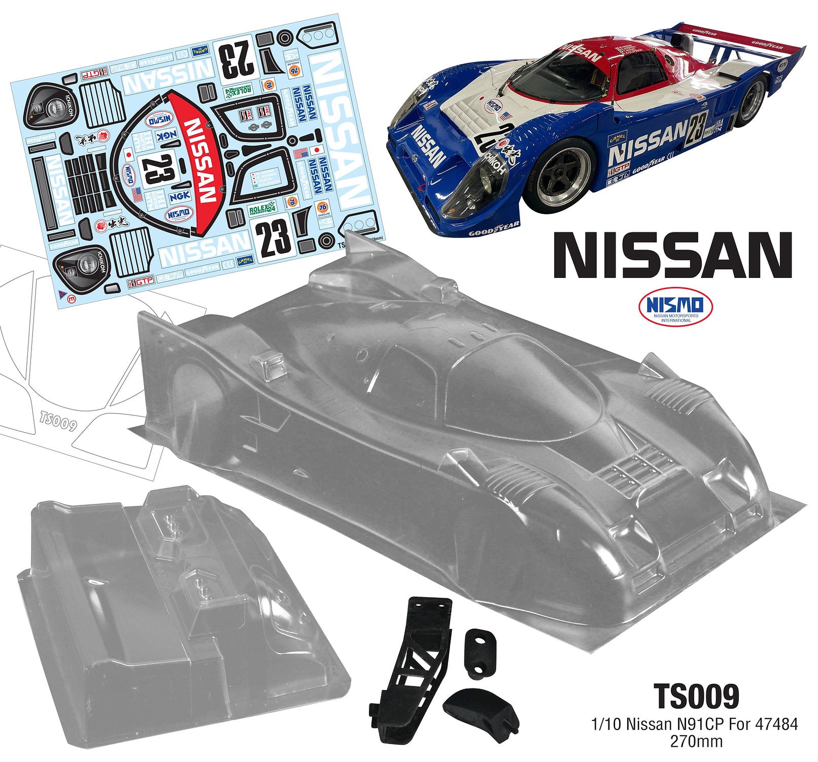 TS009 1/10 Nissan N91CP For 47484 – L&L models