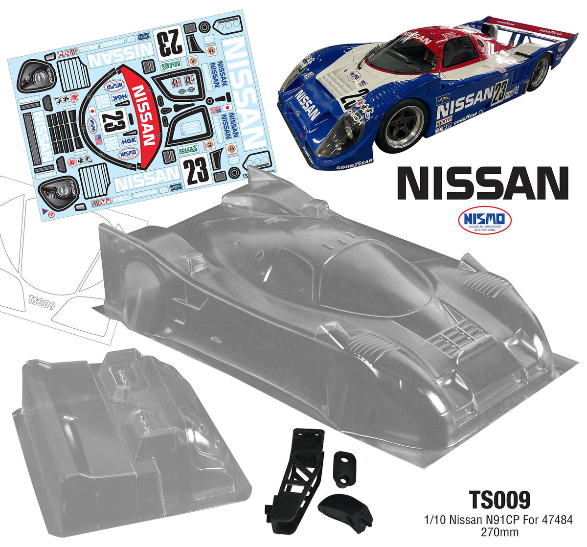 TS009 1/10 Nissan N91CP For 47484 – L&L models