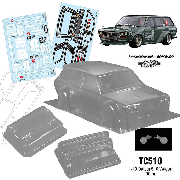 TC510 1/10 Datsun 510 Wagon, 257/200mm