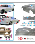 1/10 A80 Supra, 200mm