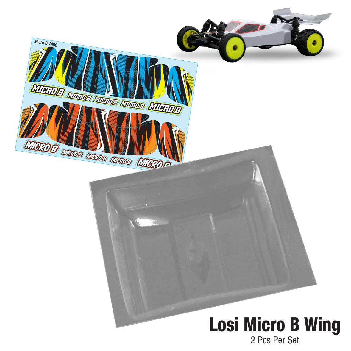 1/24 Losi Micro-B Buggy wing set (2pcs)
