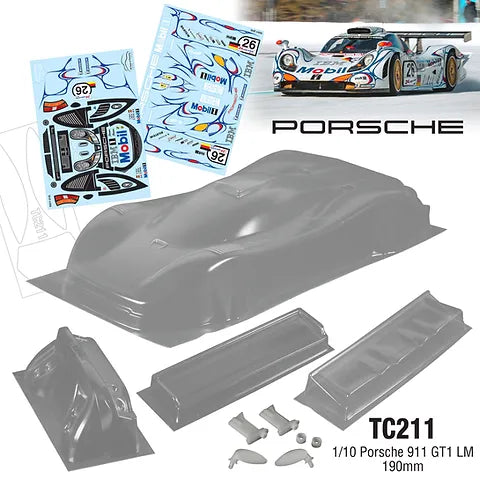 Tamiya 51543 1:10 Carrozzeria Porsche 911 Carrera RSR 190 Mm Non Verniciato Non Tagliato 1666519 - Foto 6