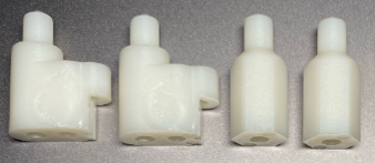 Battery Mounts (White) For Yokomo Dogfighter FZ-0023