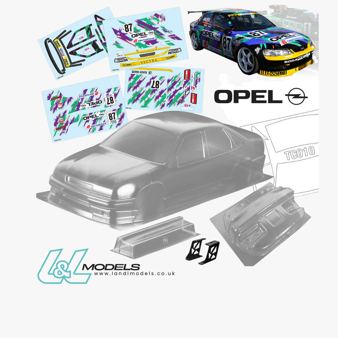 TC010 Opel Vectra GT JTCC/BTCC Body Shell (184mm x 258mm) – L&L models