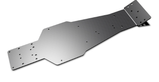 RC10 Graphite Coffin Replica Chassis