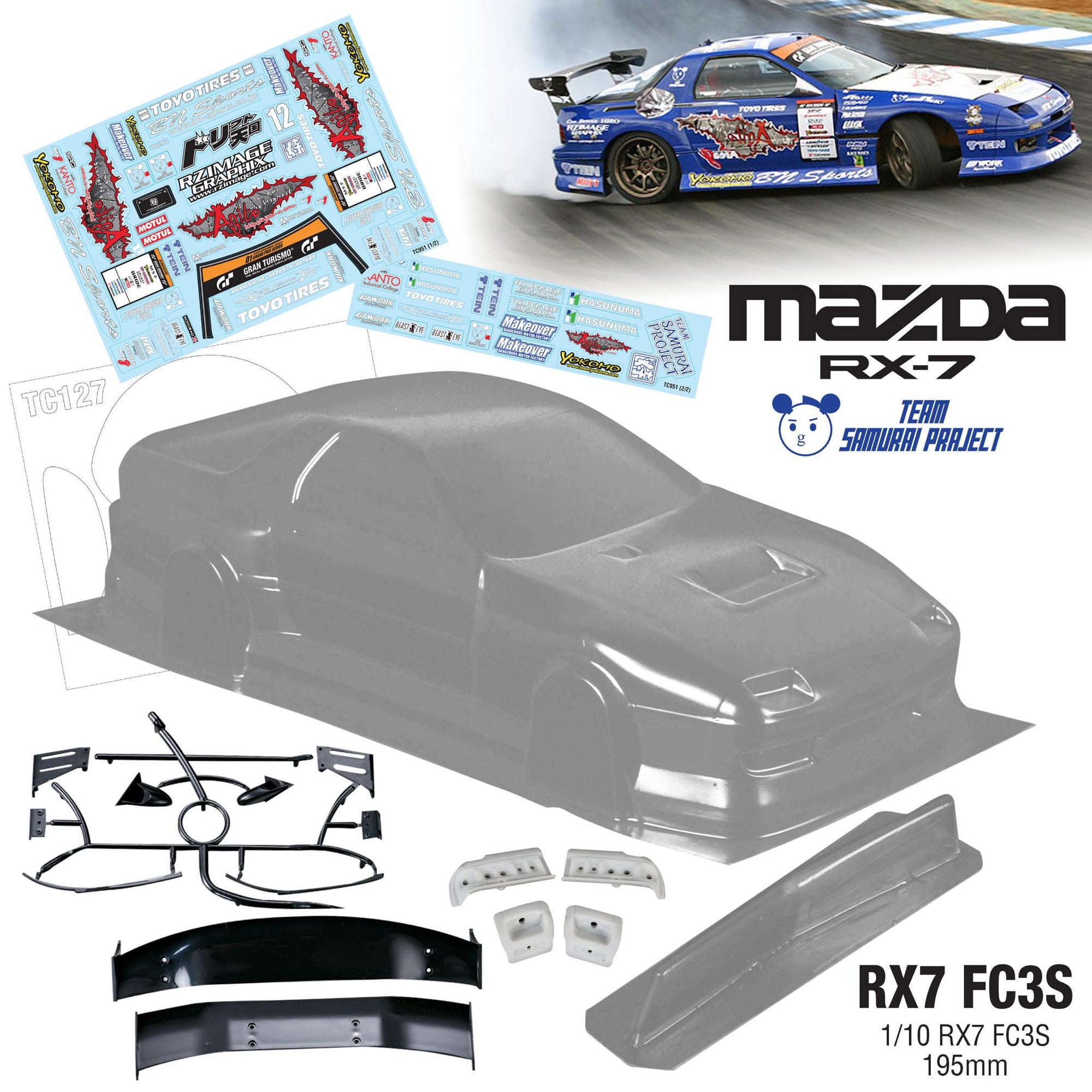 FC3S 1/10 Mazda RX7