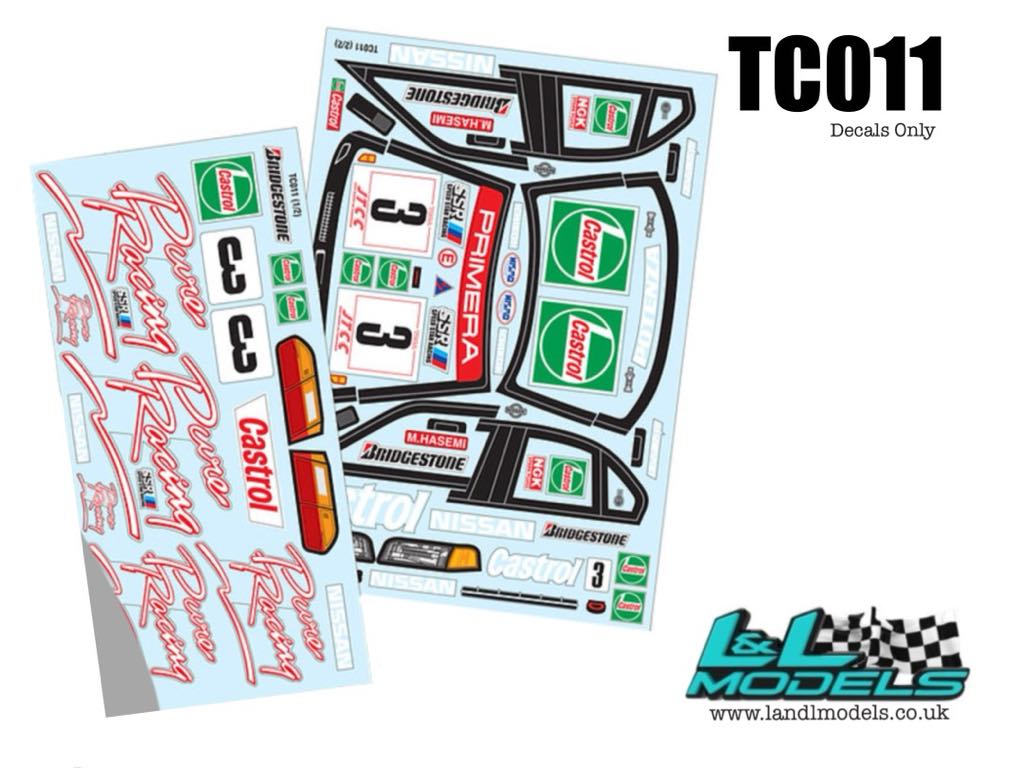 Nissan Primera JTCC Castrol Decal Set