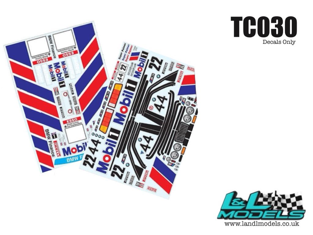 BMW E30 Mobil One Decal Set