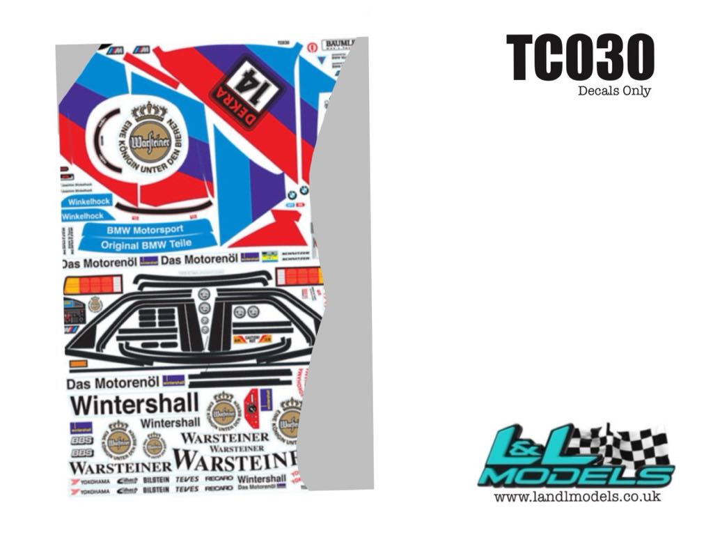 BMW E30 Warsteiner Decal Set