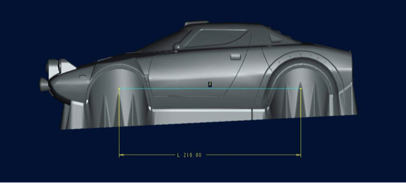 Stratos 210mm M chassis Tamiya Xpress HPI Carten