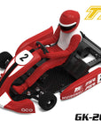 Team Saxo Racing GK-200 - Go-Kart - 1:8 2WD Kart Kit - with ESC, Motor and Servo RED, BLUE, BLACK