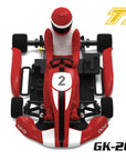 Team Saxo Racing GK-200 - Go-Kart - 1:8 2WD Kart Kit - with ESC, Motor and Servo RED, BLUE, BLACK