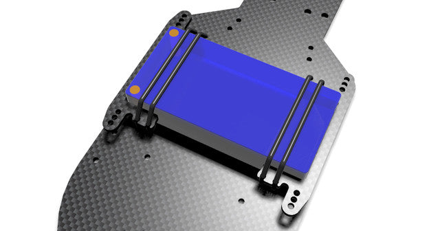 RC10 Graphite Replica Chassis With Lipos Holders