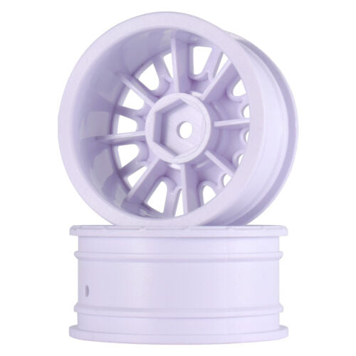 Spoke White 0mm offset 26mm Rc Touring Car Wheels For Tamiya TT01 TT02 HPI Kyosho 12mm Hex Not M Chassis