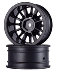 Spoke Black 0mm offset 26mm Rc Touring Car Wheels For Tamiya TT01 TT02 HPI Kyosho 12mm Hex Not M Chassis