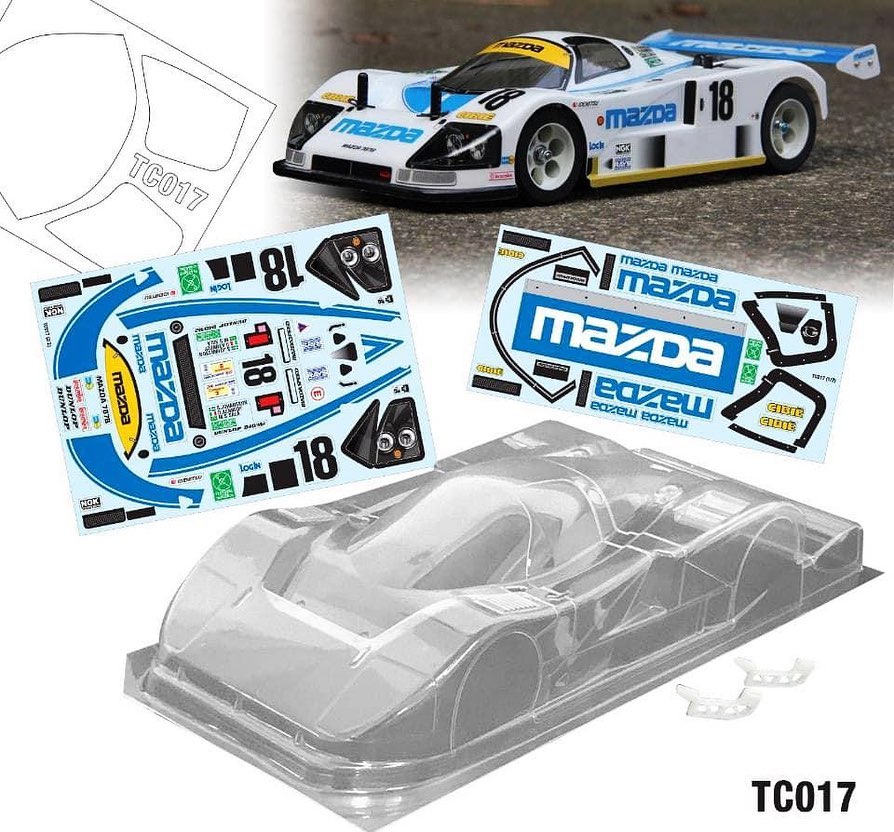 TC017 Mazda 787B 1991 Le Mans Body Shell (190mm x 257mm) – L&L models
