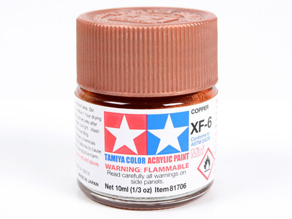 Tamiya XF-6 Copper Mini Acrylic Paint - 10ml 81706