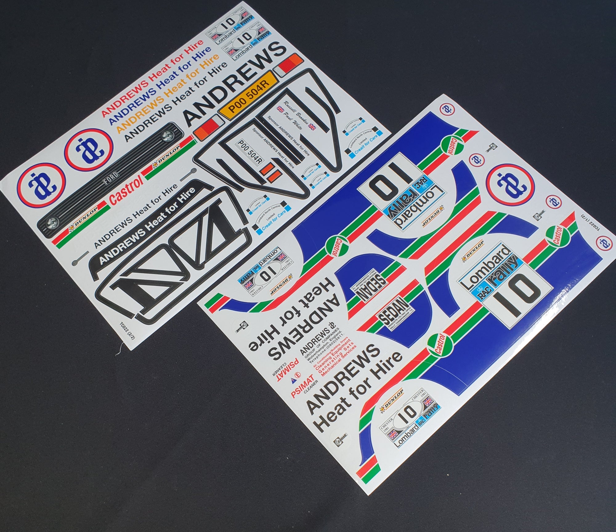Andrews Mk2 decal set - L&L models