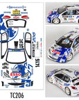 PEUGEOT 206 WRC BODY PARTS SET 58250 replica