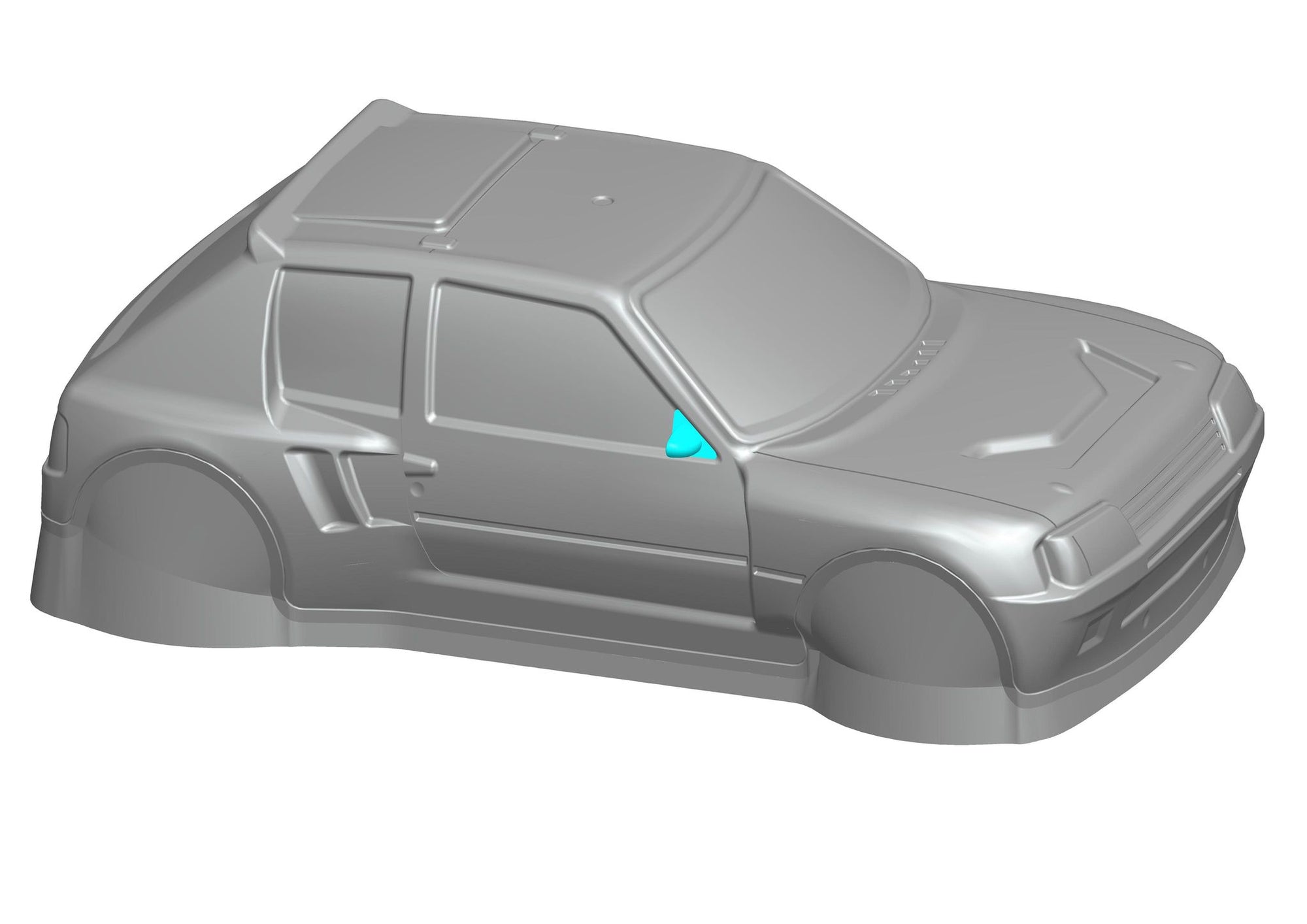 1/10 Peugeot 205 Bodyshell T16 Tamiya TT01 TT02 XV02 HPI Kyosho TC205