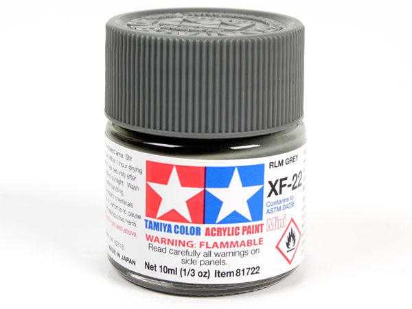 Tamiya XF-22 RLM Grey Mini Acrylic Paint - 10ml 81722