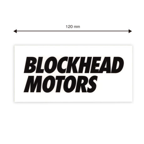 Bold logo sticker BLOCKHEAD MOTORS Tamiya