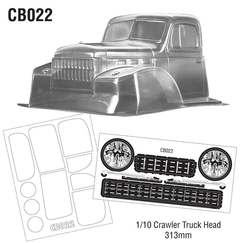CB022 1/10 Crawler Truck Head Body