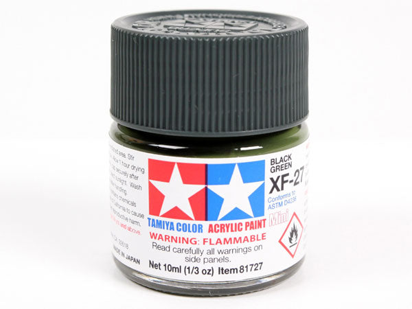 Tamiya XF-27 Black Green Mini Acrylic Paint - 10ml 81727