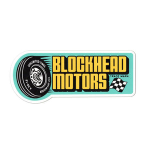 Tire sticker BLOCKHEAD MOTORS 1/32 decal Tamiya
