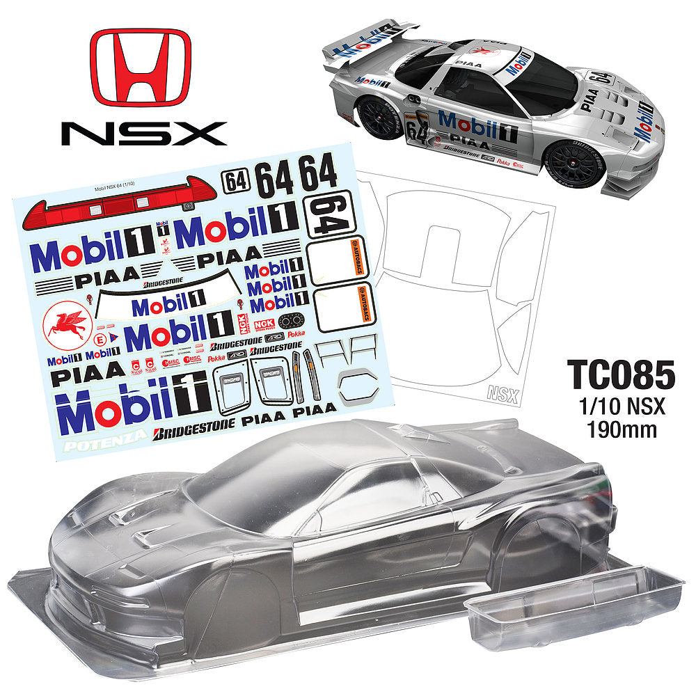 TC085 Honda NSX “Mugen” Body Shell (190mm x 258mm) – L&L models