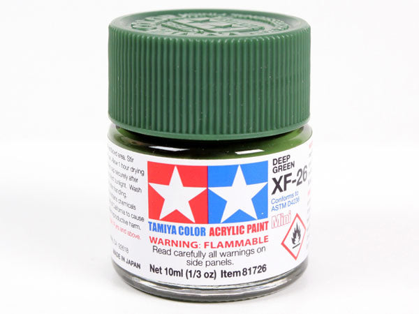 Tamiya XF-26 Deep Green Mini Acrylic Paint - 10ml 81726
