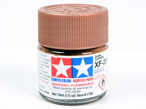 Tamiya XF-28 Dark Copper Mini Acrylic Paint - 10ml 81728