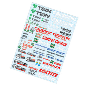 TC905 1/10 Calsonic Sticker, A4 RC Decals Tyre Tamiya HPI KYOSHO