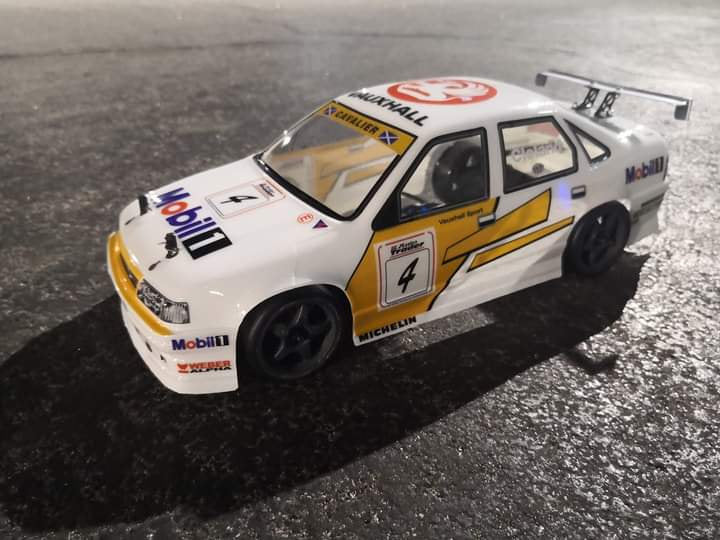 TC010 1/10 Opel Vectra Mobil 1 JTCC BTCC, 184mm Tamiya  TT01 TT02