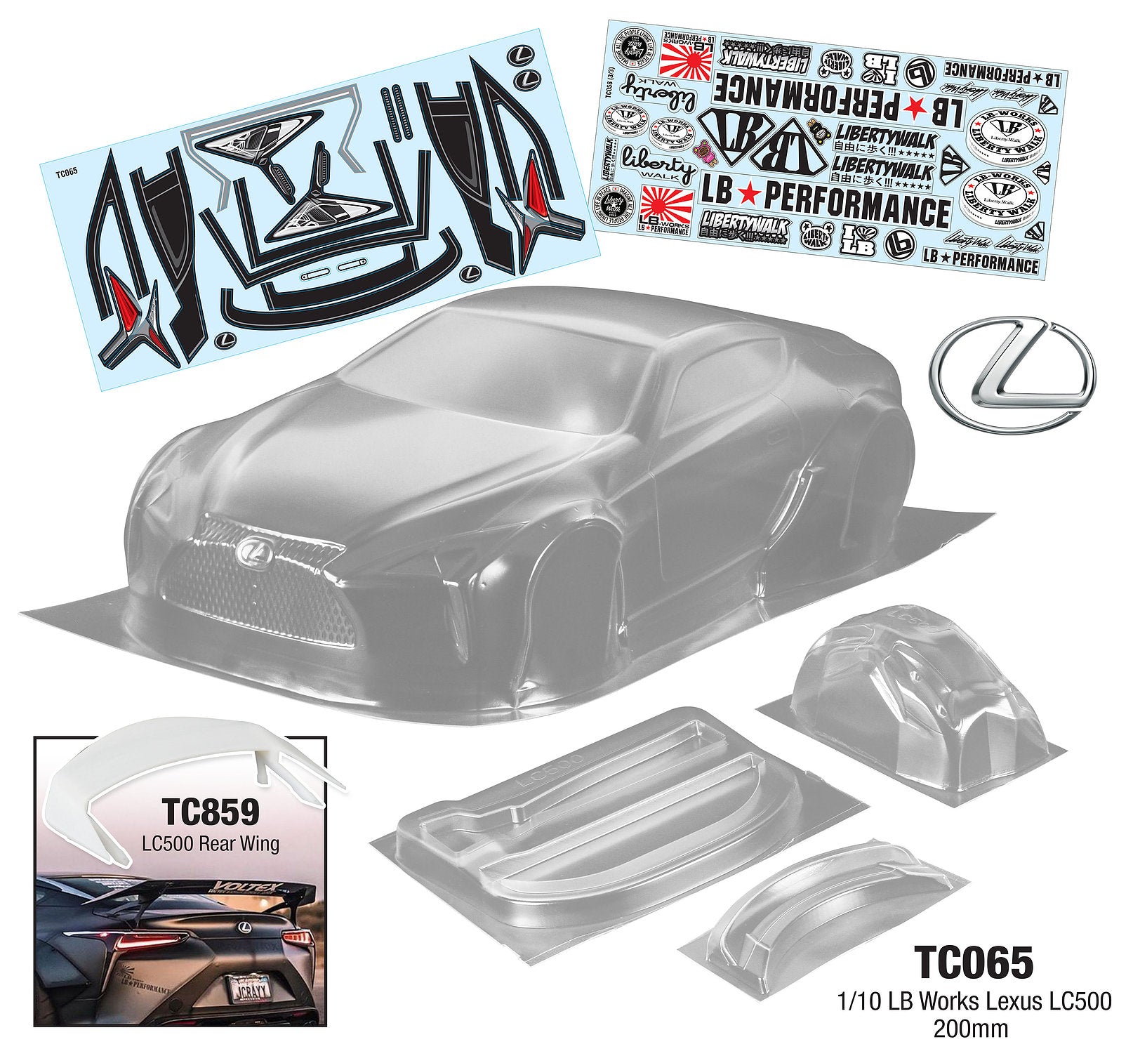 TC065 1/10 LB Works Lexus LC500 – L&L models - Main Image