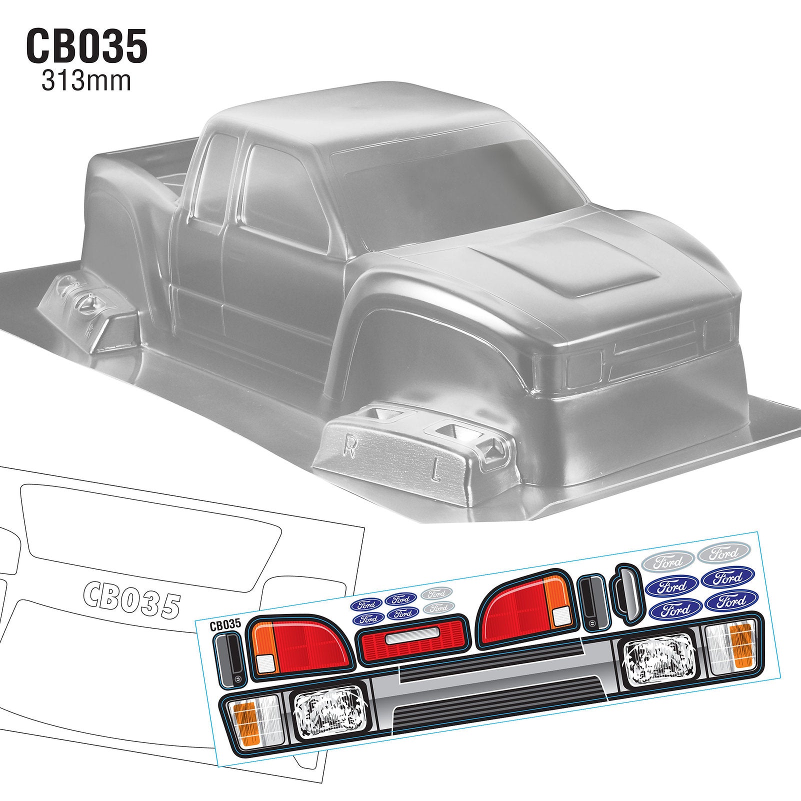CB035 1/10 Crawler Body