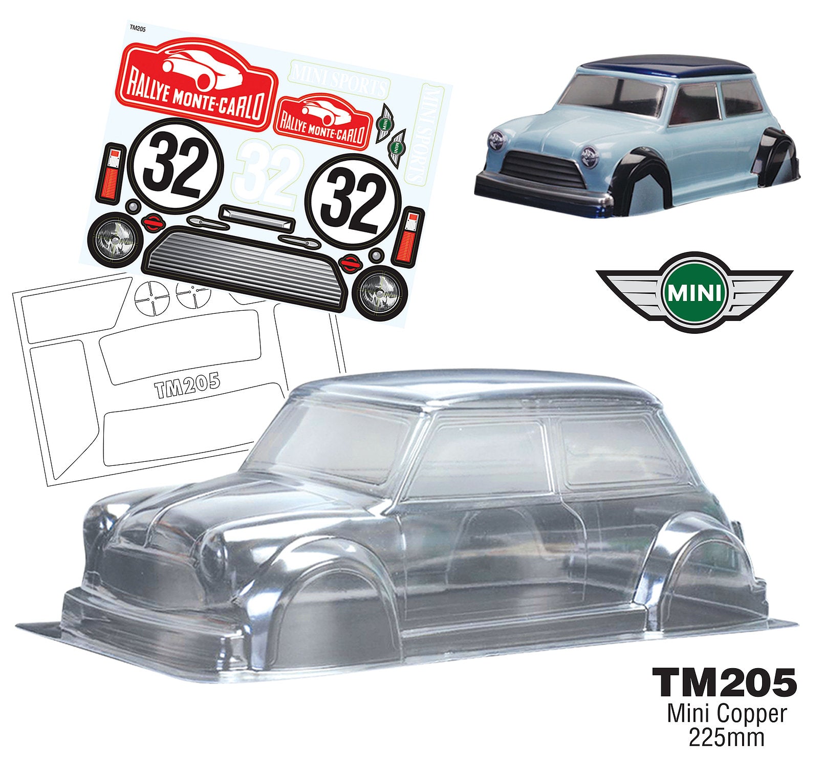 TM205 M Chassis Mini Cooper Body Shell