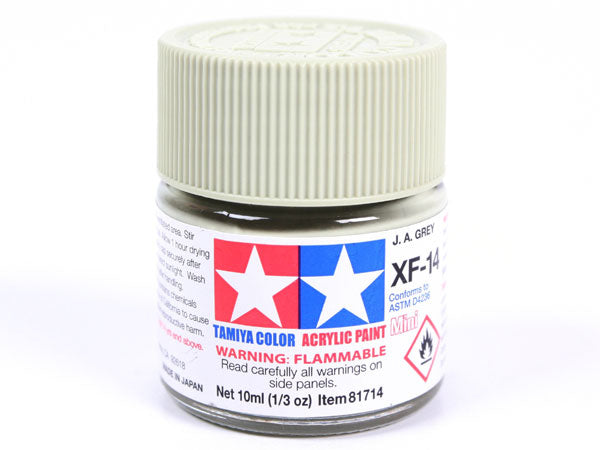 Tamiya XF-14 J.A. Grey Mini Acrylic Paint - 10ml 81714