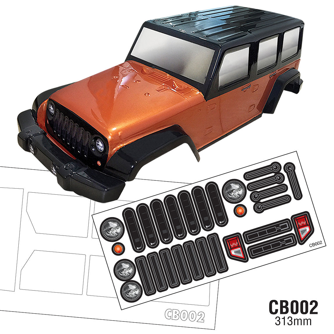 CB002 1/10 Crawler Body