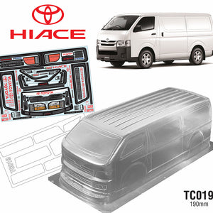 TC019 1/10 Toyota Hiace Tamiya TT01 TT02 190mm